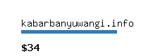 kabarbanyuwangi.info Website value calculator