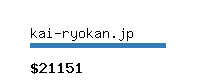 kai-ryokan.jp Website value calculator