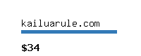 kailuarule.com Website value calculator