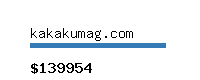 kakakumag.com Website value calculator