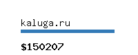 kaluga.ru Website value calculator