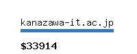 kanazawa-it.ac.jp Website value calculator