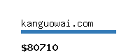 kanguowai.com Website value calculator