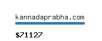 kannadaprabha.com Website value calculator