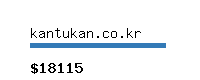 kantukan.co.kr Website value calculator