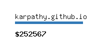 karpathy.github.io Website value calculator