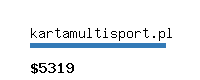 kartamultisport.pl Website value calculator