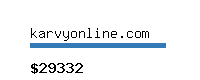 karvyonline.com Website value calculator