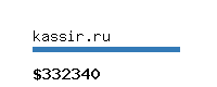 kassir.ru Website value calculator
