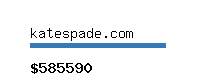 katespade.com Website value calculator