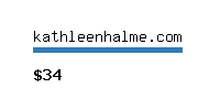 kathleenhalme.com Website value calculator
