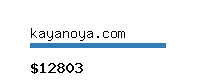 kayanoya.com Website value calculator