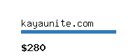 kayaunite.com Website value calculator