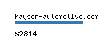 kayser-automotive.com Website value calculator