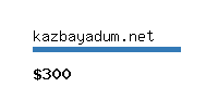 kazbayadum.net Website value calculator