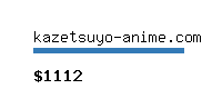 kazetsuyo-anime.com Website value calculator