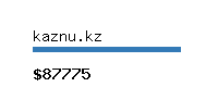 kaznu.kz Website value calculator