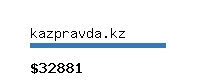 kazpravda.kz Website value calculator