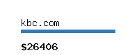 kbc.com Website value calculator