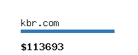 kbr.com Website value calculator