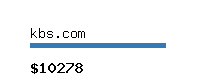 kbs.com Website value calculator