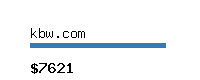 kbw.com Website value calculator