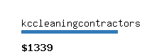 kccleaningcontractors.com Website value calculator