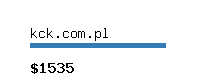 kck.com.pl Website value calculator