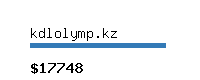 kdlolymp.kz Website value calculator