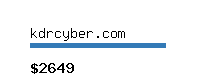 kdrcyber.com Website value calculator