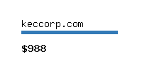 keccorp.com Website value calculator
