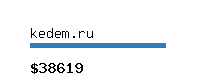 kedem.ru Website value calculator