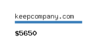 keepcompany.com Website value calculator