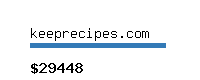 keeprecipes.com Website value calculator