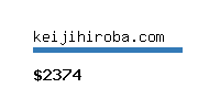 keijihiroba.com Website value calculator
