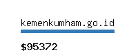 kemenkumham.go.id Website value calculator