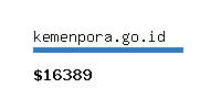 kemenpora.go.id Website value calculator