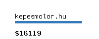 kepesmotor.hu Website value calculator