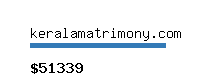 keralamatrimony.com Website value calculator