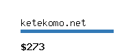 ketekomo.net Website value calculator