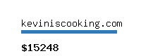 keviniscooking.com Website value calculator