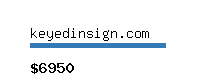 keyedinsign.com Website value calculator