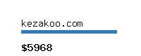 kezakoo.com Website value calculator