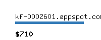 kf-0002601.appspot.com Website value calculator