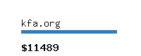 kfa.org Website value calculator