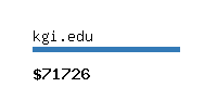 kgi.edu Website value calculator