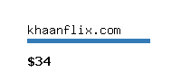 khaanflix.com Website value calculator