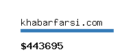 khabarfarsi.com Website value calculator