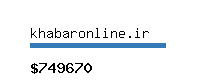 khabaronline.ir Website value calculator