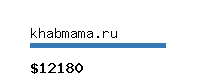 khabmama.ru Website value calculator